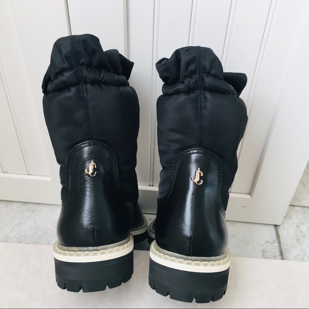 Jimmy Choo BAO Women’s Black Flat Ankle Boots - Picture 6 of 16
